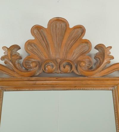 Michael Taylor Fruitwood Italian Mirror circa 1980