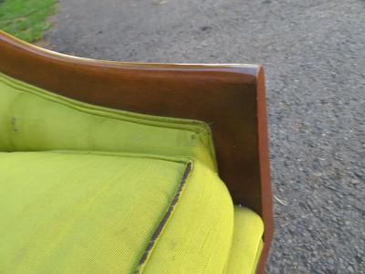 Michael Taylor Lovely Pair 60s Classical Spoon Back Chairs Mid Century Modern