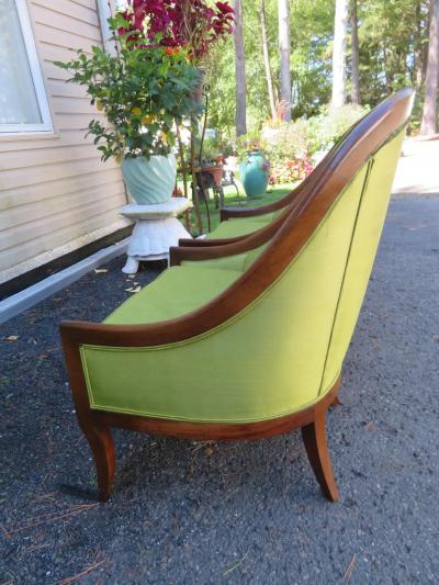 Michael Taylor Lovely Pair 60s Classical Spoon Back Chairs Mid Century Modern