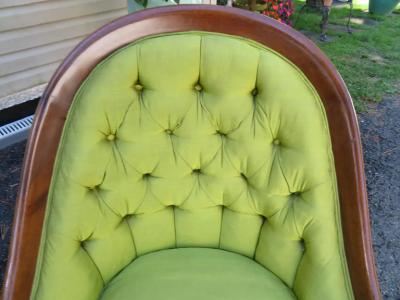 Michael Taylor Lovely Pair 60s Classical Spoon Back Chairs Mid Century Modern