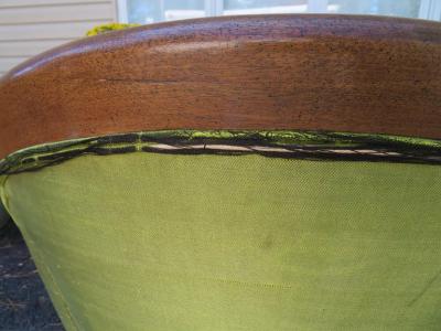 Michael Taylor Lovely Pair 60s Classical Spoon Back Chairs Mid Century Modern