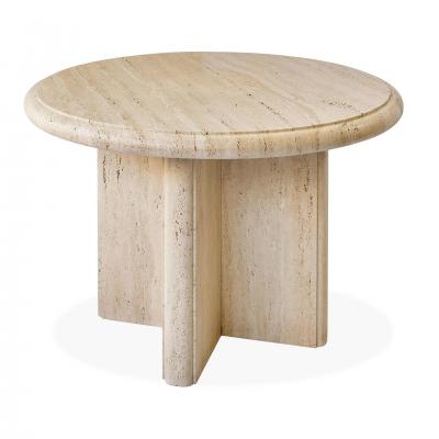 Michael Taylor Michael Taylor Custom Circular Travertine Table c 1985