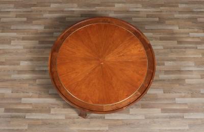 Michael Taylor Michael Taylor Teak Walnut Coffee Table w Brass Accents for Baker