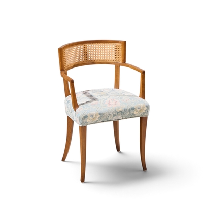Michael Taylor Michael Taylor for Baker Klismos Mid Century Cane Armed Dining Chair