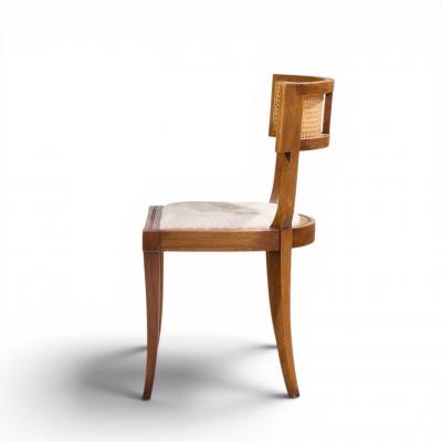 Michael Taylor Michael Taylor for Baker Klismos Mid Century Cane Dining Chairs Set of 4