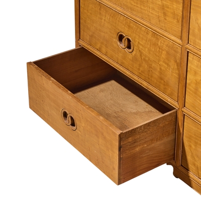 Michael Taylor Michael Taylor for Baker Mid Century 9 Drawer Mahogany Lowboy Dresser