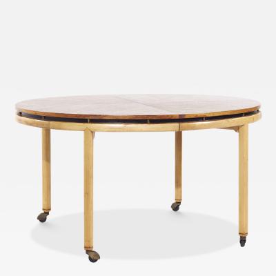 Michael Taylor Michael Taylor for Baker Mid Century Expanding Dining Table with 3 Leaves