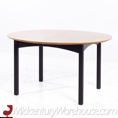 Michael Taylor Michael Taylor for Baker Mid Century Walnut Expanding Dining Table with 2 Leaves