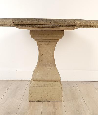 Michael Taylor Octagonal Cast Stone Table