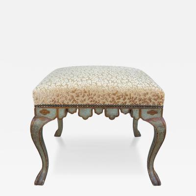 Michael Taylor Panache for Michael Taylor Cut Velvet Upholstered Bench Ottoman