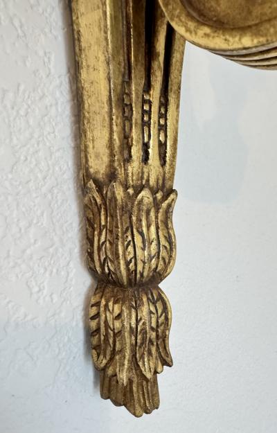 Michael Taylor Set of Six Regency Style Giltwood Wall Sconces by Panache for Michael Taylor