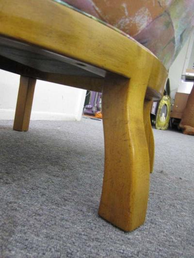 Michael Taylor Spectacular Pair of Mid Century Modern Barrel Back Club Chairs Asian Influenced