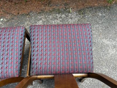 Michael Taylor Stunning Set 8 Michael Taylor Asian influenced Burl Elm Dining Chair Mid Century