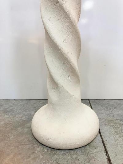 Michael Taylor Vintage Spiral Plaster Floor Lamps Michael Taylor Style 1980s Pair