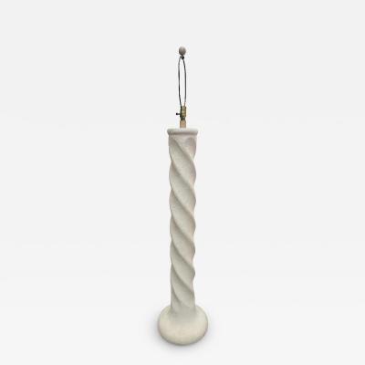 Michael Taylor Vintage Spiral Plaster Floor Lamps Michael Taylor Style 1980s Pair