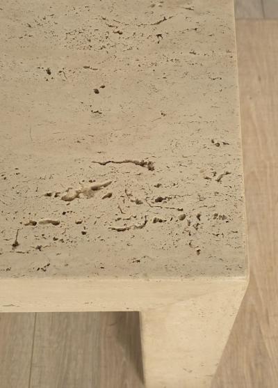 Michael Taylor Waterfall Travertine Coffee Table U S A circa 1980