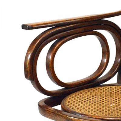 Michael Thonet Austrian Bentwood Scroll Swivel Chair