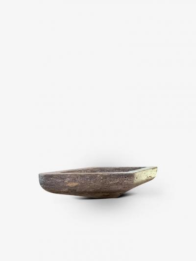 Michael Verheyden ACE SMALL BOWL IN BROWN TRAVERTINE