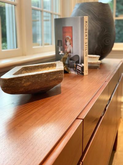 Michael Verheyden ACE SMALL BOWL IN BROWN TRAVERTINE