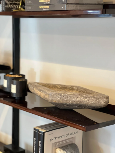 Michael Verheyden ACE SMALL BOWL IN BROWN TRAVERTINE
