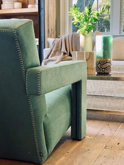 Michael Verheyden DURE VASE IN WHITE ALABASTER AND TAUPE PYTHON