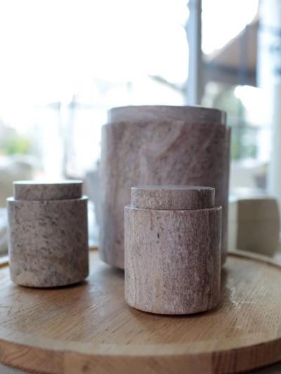 Michael Verheyden LARGE CONTAINER IN GRIGIO VENATO ANTICO MARBLE