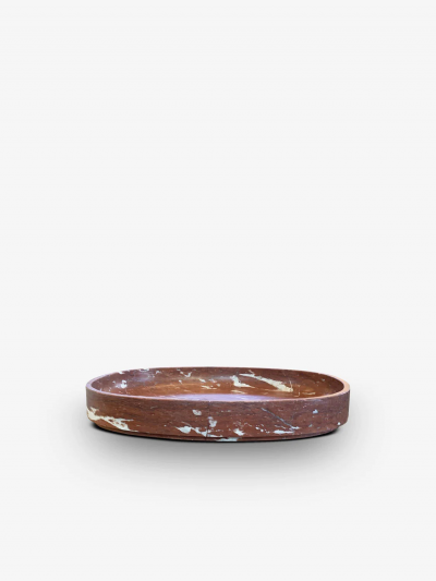 Michael Verheyden OVAL SERVE BOX IN ROSSO FRANCIA