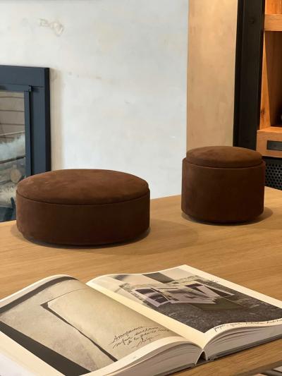 Michael Verheyden PASTILLE M BOX COVERED IN SUEDE MID BROWN