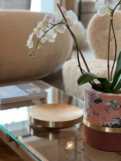 Michael Verheyden SEGMENT BRONZE PLATE IN SOLID BRUSHED BRONZE