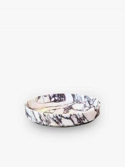 Michael Verheyden SERVE BOX ROUND IN MARBLE CALACATTA VIOLA