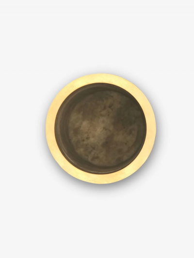 Michael Verheyden SMALL COPPA CONTAINER IN TRAVERTINE