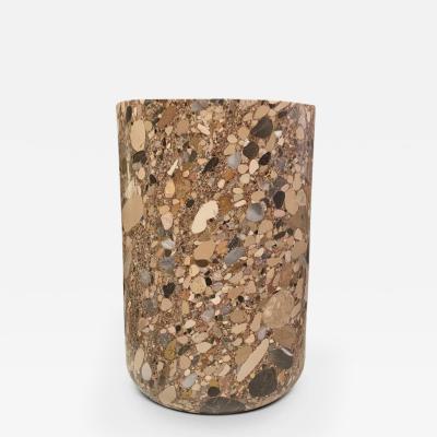 Michael Verheyden TALL BUSK VASE IN BRECCIA ALBA