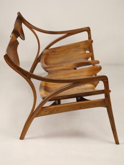 Michael Wilson Extraordinary Museum Quality Settee by Well Know Artist Michael Wilson