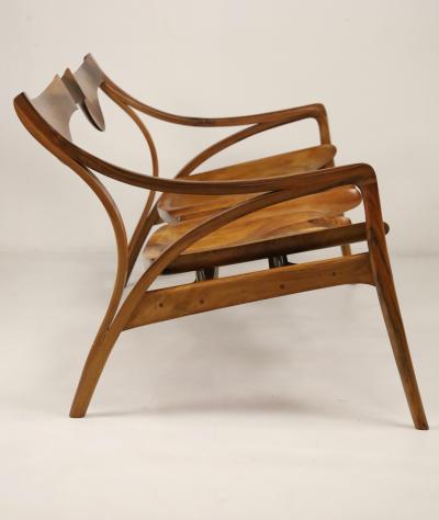 Michael Wilson Extraordinary Museum Quality Settee by Well Know Artist Michael Wilson