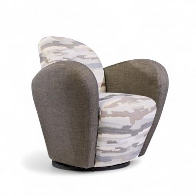 Michael Wolk Michael Wolk for Weiman Miami Swivel Chairs Pair