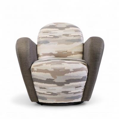 Michael Wolk Michael Wolk for Weiman Miami Swivel Chairs Pair