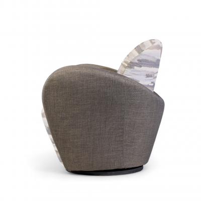 Michael Wolk Michael Wolk for Weiman Miami Swivel Chairs Pair