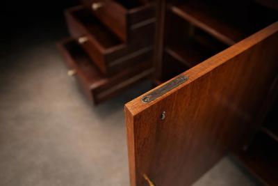 Michel Arnault Bookshelf in Hardwood Metal by Michel Arnault for Mobilia Contempor nea