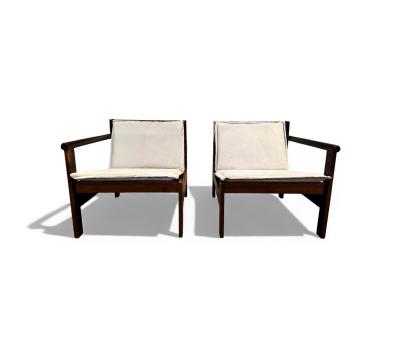 Michel Arnoult Brazilian Modern Ouro Preto Loveseat in Imbuia Michel Arnoult 1960s