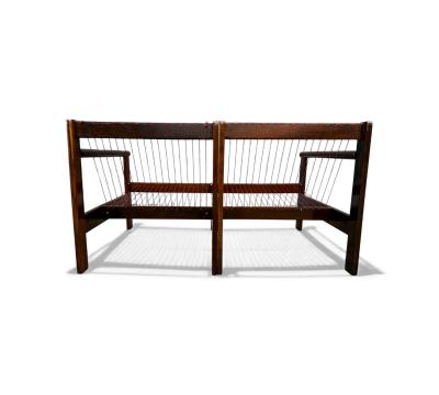 Michel Arnoult Brazilian Modern Ouro Preto Loveseat in Imbuia Michel Arnoult 1960s