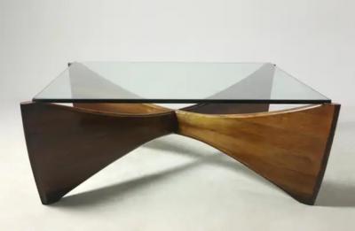 Michel Arnoult Mid Century Modern Square Table by Mob lia Contempor nea Brazil 1950s