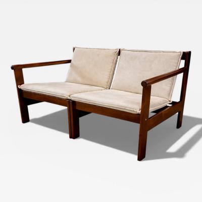 Michel Arnoult Ouro Preto Loveseat in Imbuia Michel Arnoult 1960s Lot 870