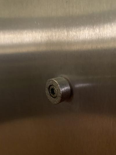 Michel Boyer Michel Boyer circular dining table in steel and glass France 1970s