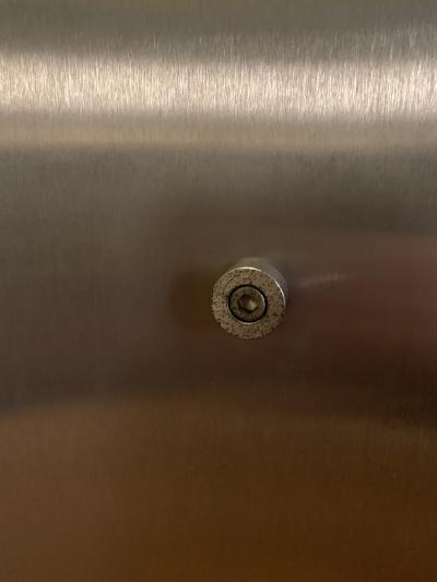 Michel Boyer Michel Boyer circular dining table in steel and glass France 1970s