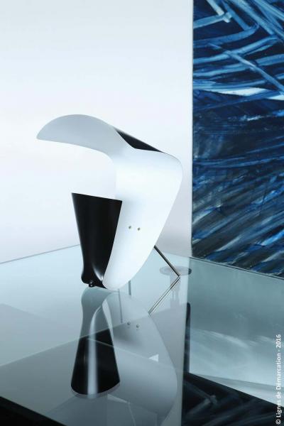 Michel Buffet Michel Buffet B 201 Black and White Table Lamp