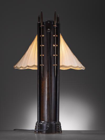 Michel De Klerk Michel de Klerk Amsterdam School Sailboat Table Lamp circa 1925