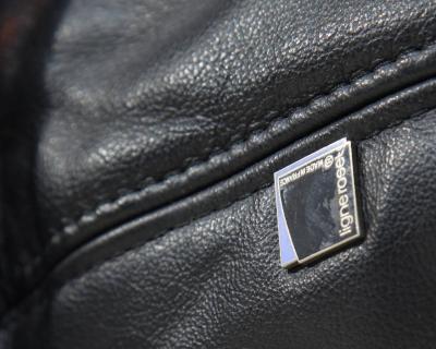 Michel Ducaroy Ducaroy Ligne Roset Sofa Set in Brown Perspex with Black Leather