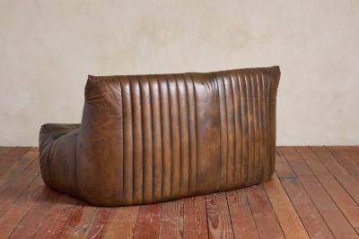 Michel Ducaroy Michel Ducaroy Leather Settee
