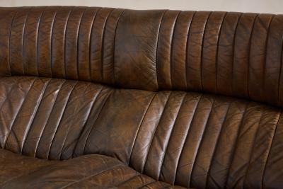 Michel Ducaroy Michel Ducaroy Leather Settee