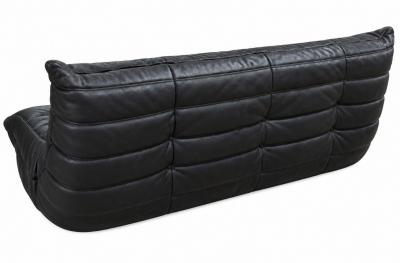 Michel Ducaroy Michel Ducaroy Togo Three Piece Leather Set for Ligne Roset France 1970